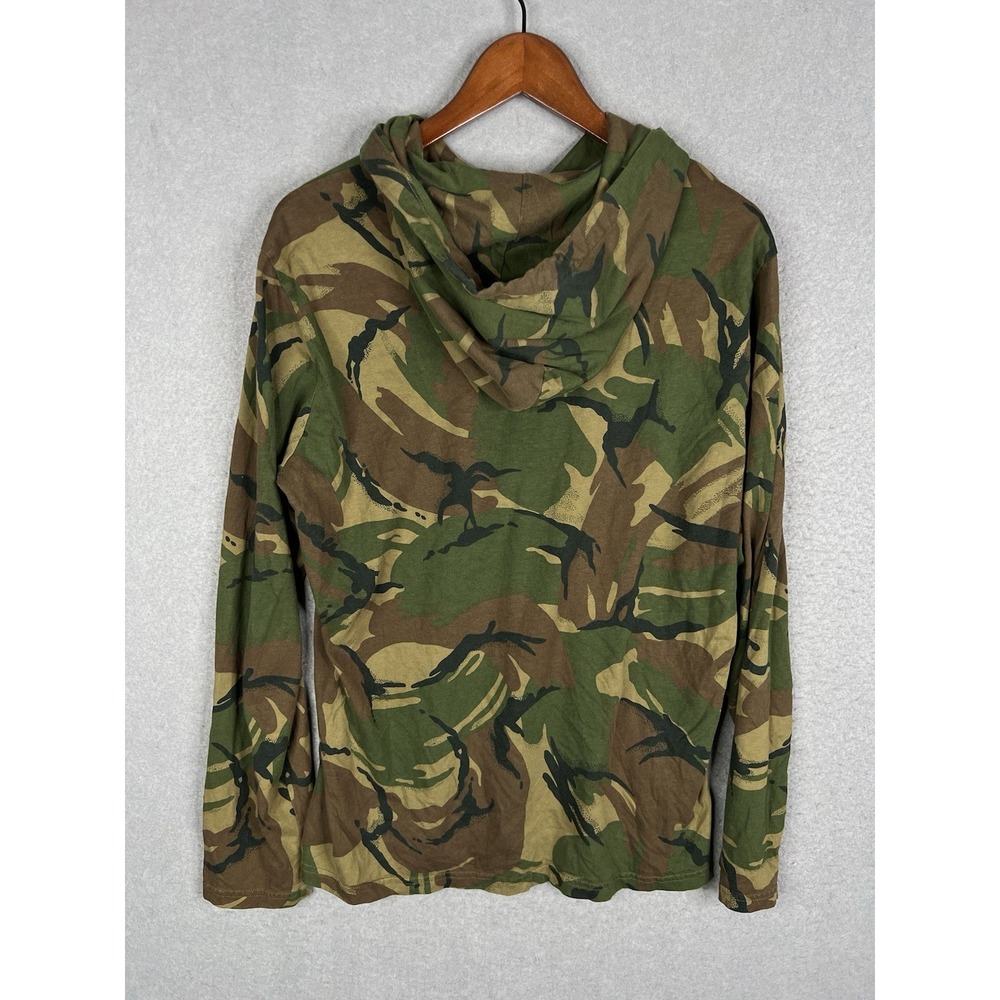 Polo Ralph Lauren Hoodie Mens Camo Long Sleeve Lightweight Shirt Black Pony M - Picture 6 of 7